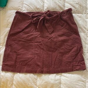 HYFVE Burgundy Mini Skirt